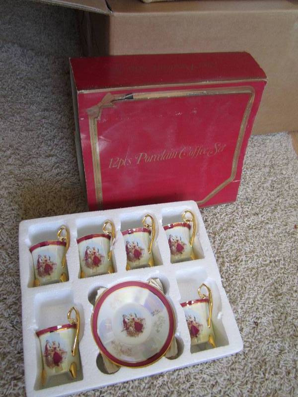 12 piece porcelain coffee set with ...