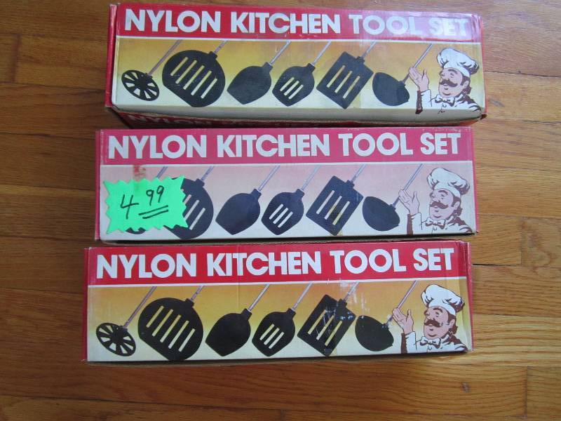 Lot of 3 nylon kitchen tool sets...