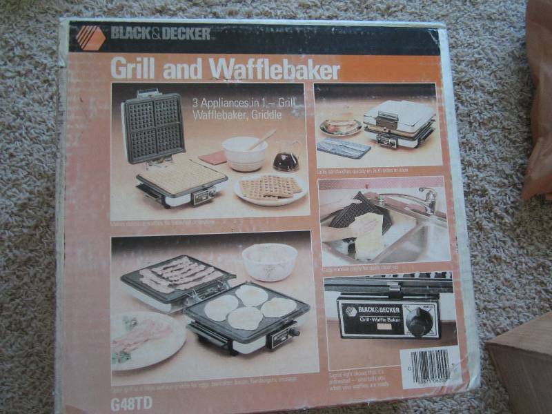 Black n Decker Grill and waffle bak...