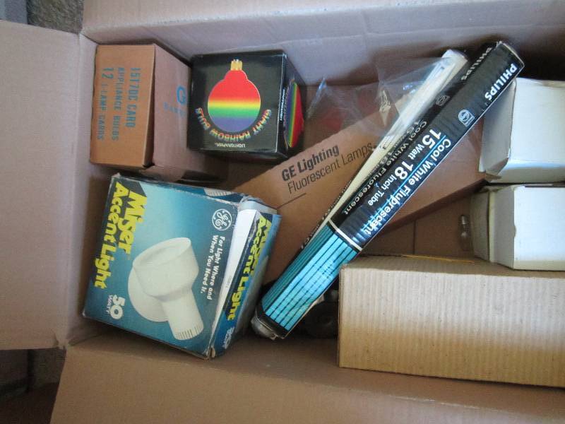 Full box of light bulbs...