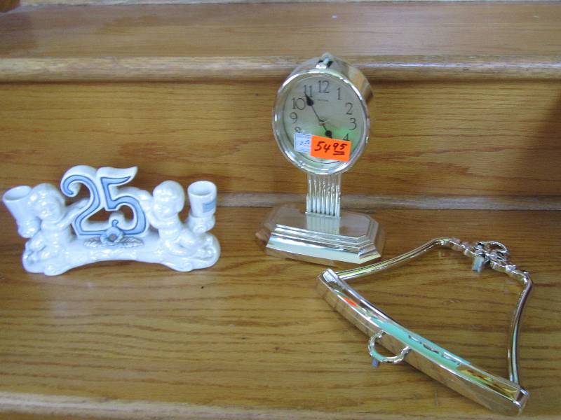 25 years gifts, clock and bell shap...