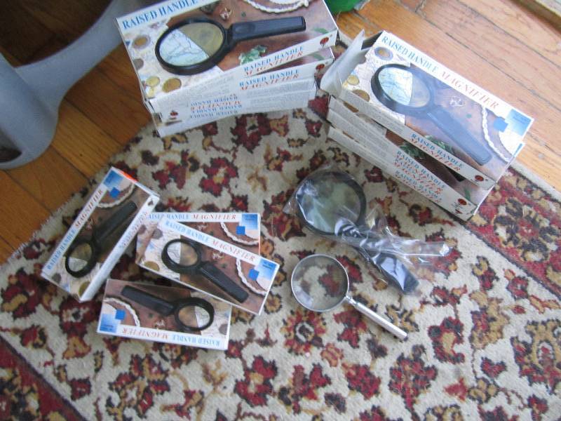 Lot of magnifying glasses...