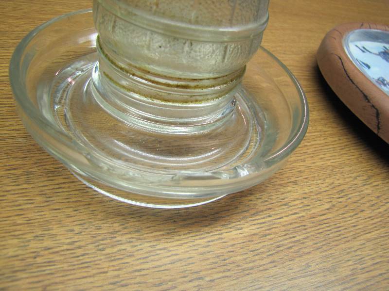 Glass Chick Water & Horse Clock