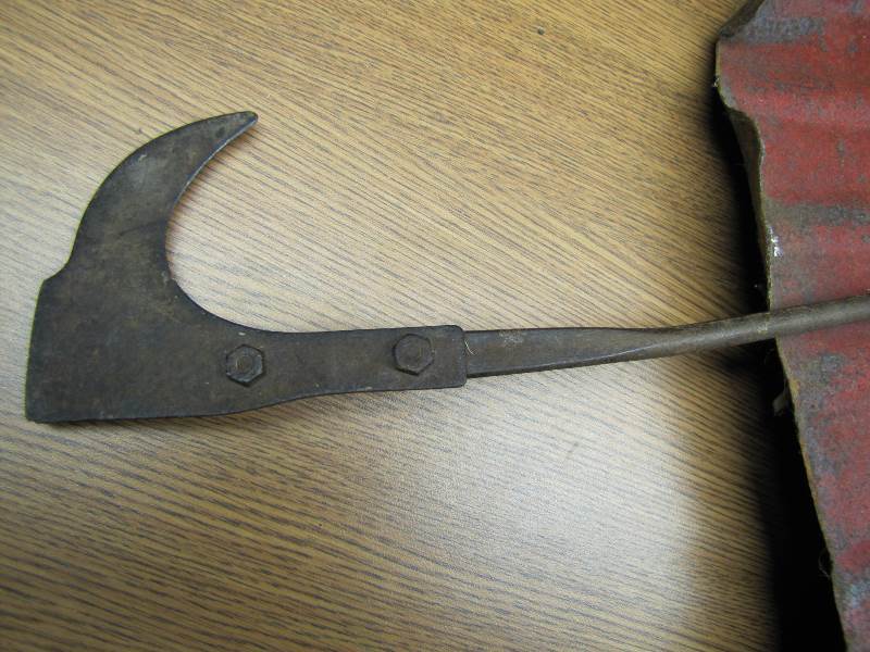 Small scythe - potato fork & Metal shovel
