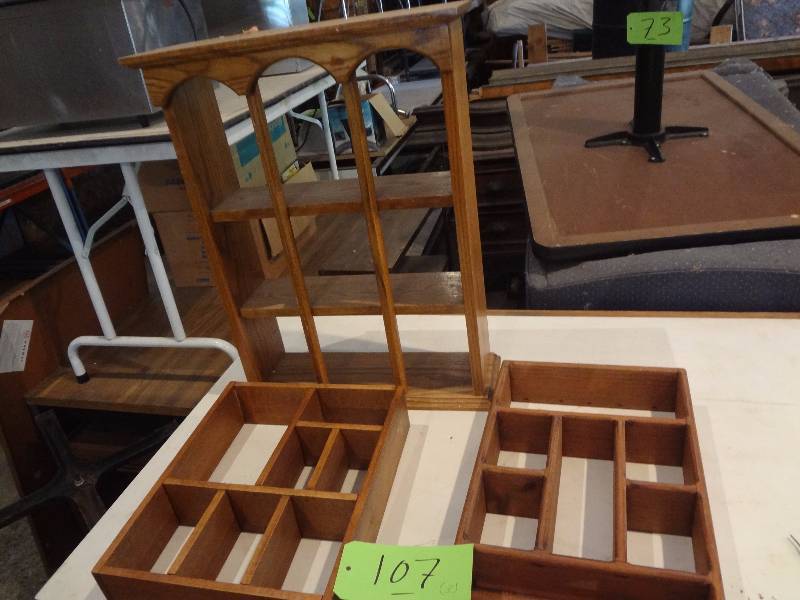 (3) Wood Shelves