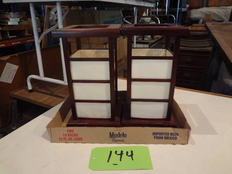 Square Wood Lamps