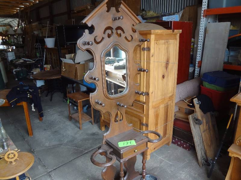 Hall Tree Umbrella Stand