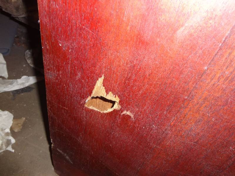 Large Dark Wood Cabinet