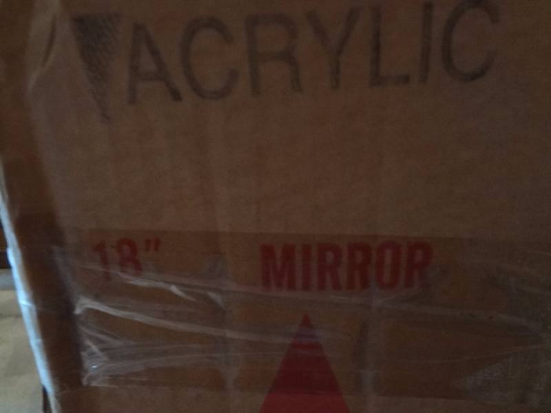 Pair 18� Acrylic Mirrors