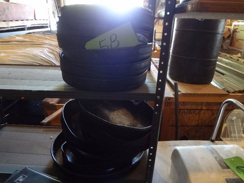 (50) approx Steel Pizza Pans
