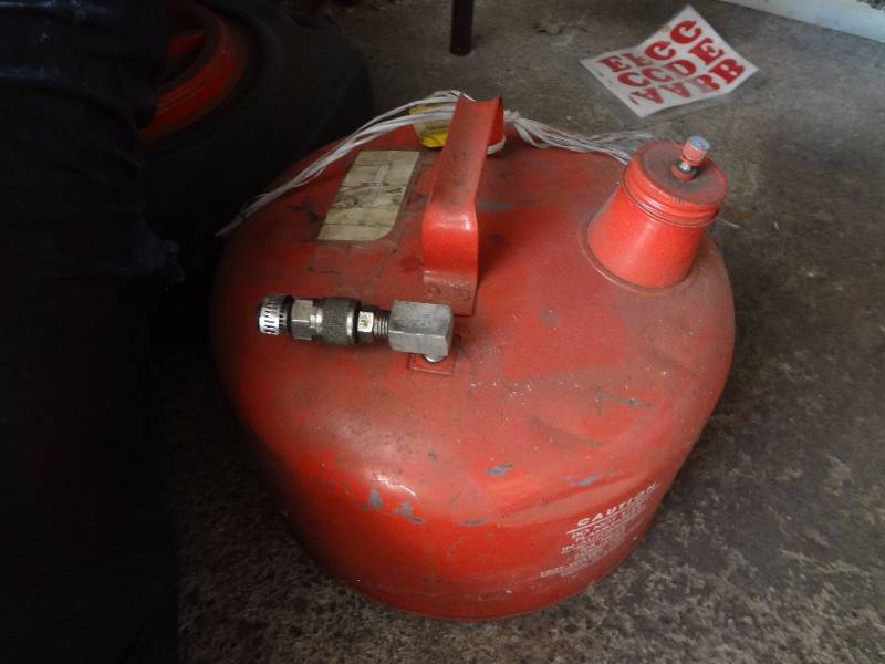 Boat Gas can, Bag of Life Preservers, oil Change Pan