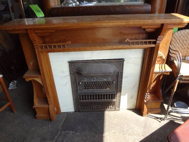 Ornate fireplace surround