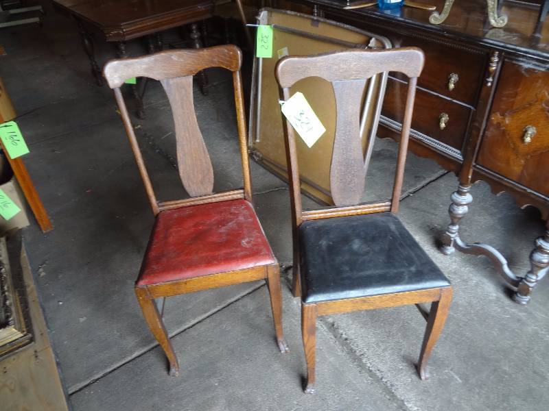 Pair Clawfoot Chairs