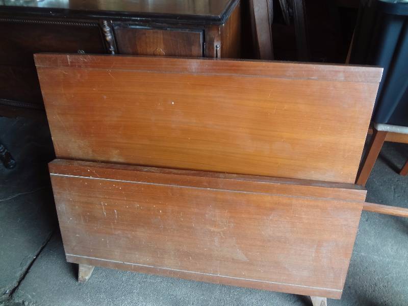 Pair MidCentury Modern Single Beds