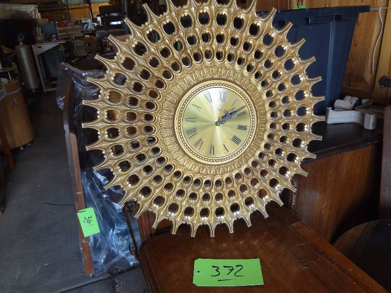 Large Gold Clock