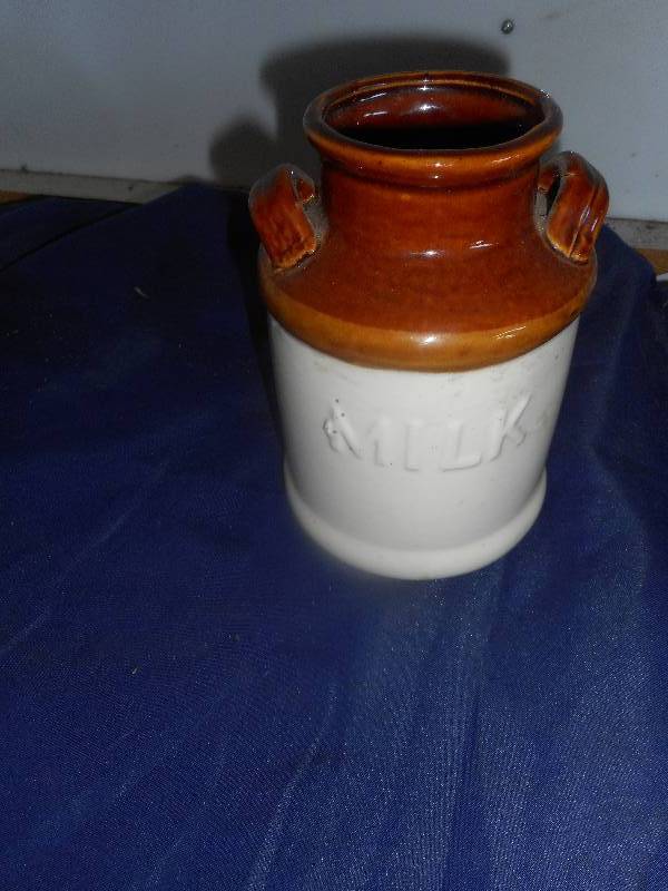 COLLECTIBLE CROCK MILK JUG