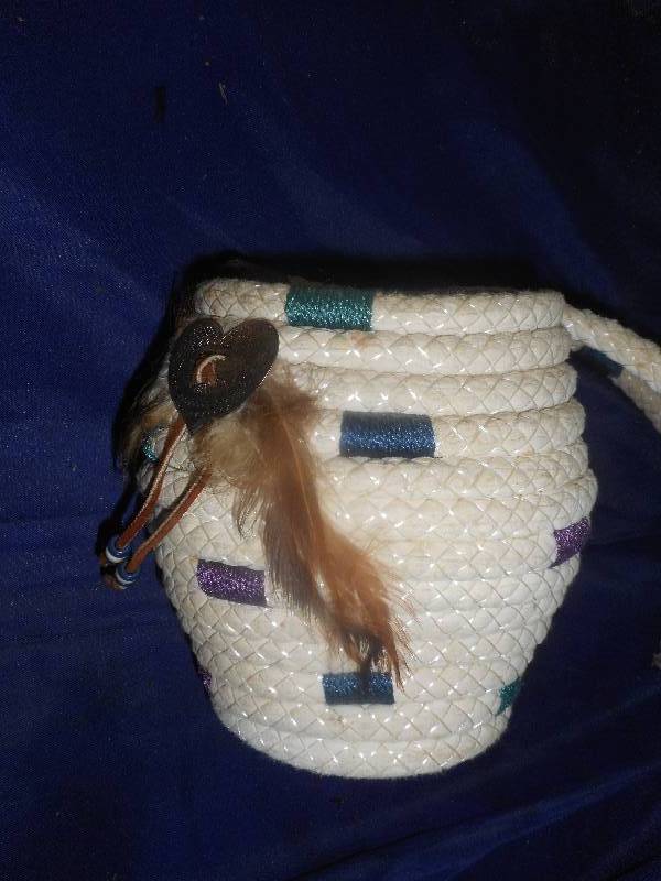 AUTHENTIC WOVEN INDIAN BASKET