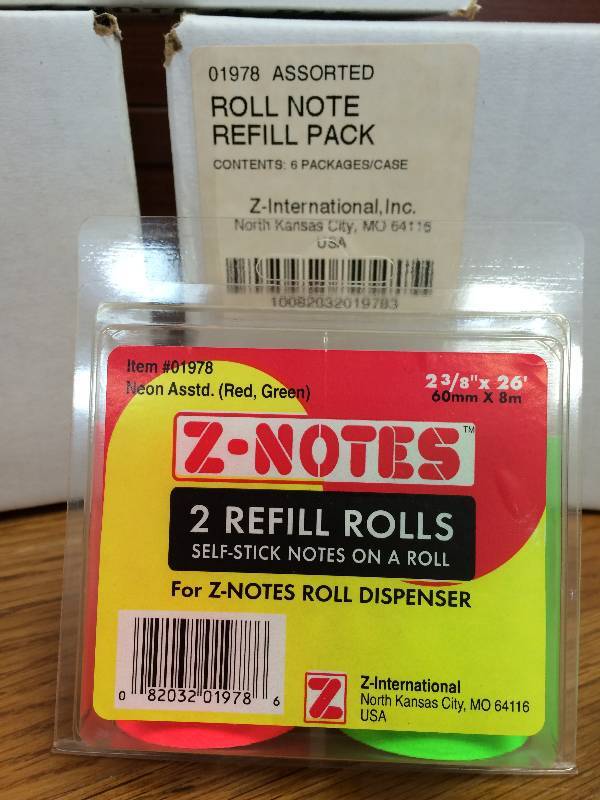 lot 1 image: Z-Note Refills