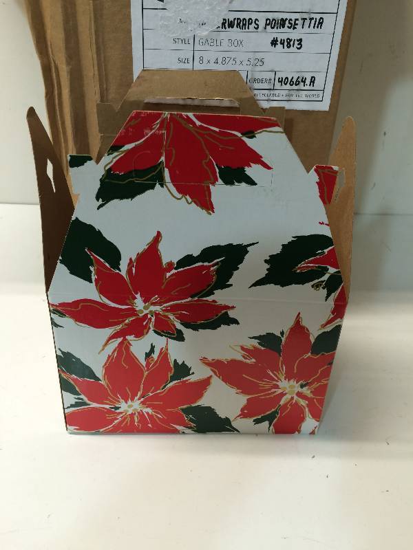 lot 24 image: Poinsettia Underwrap Boxes
