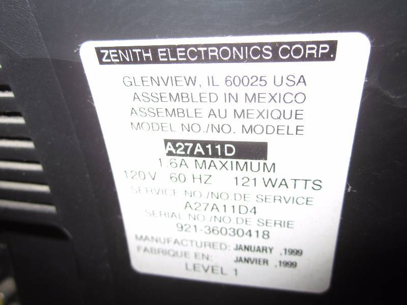 lot 47 image: Zenith TV