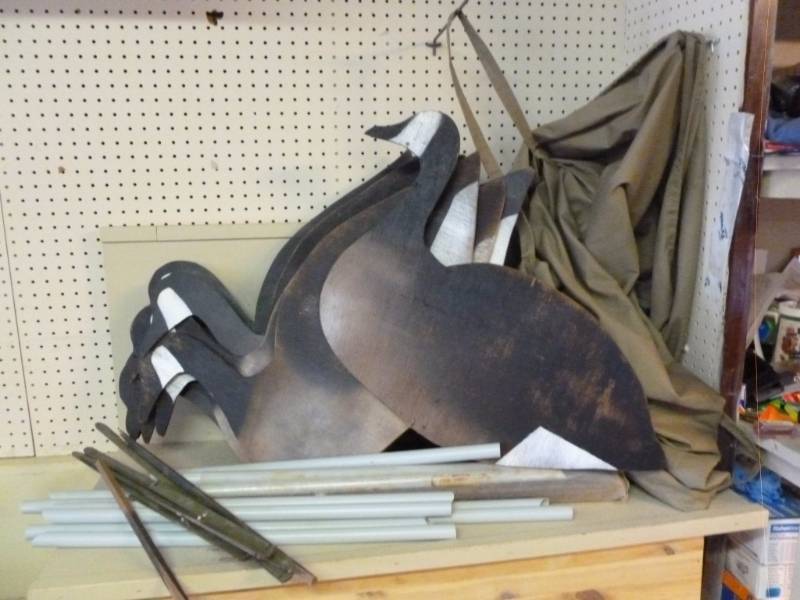 Vintage Wooden Goose Decoys