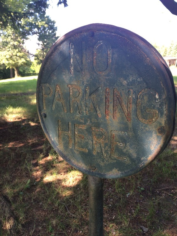 No Parking Stand  Sign  - Possible Vintage