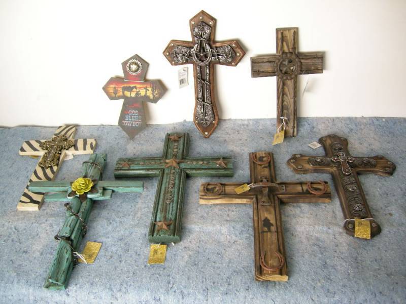 lot 12 image: Wooden Crosses