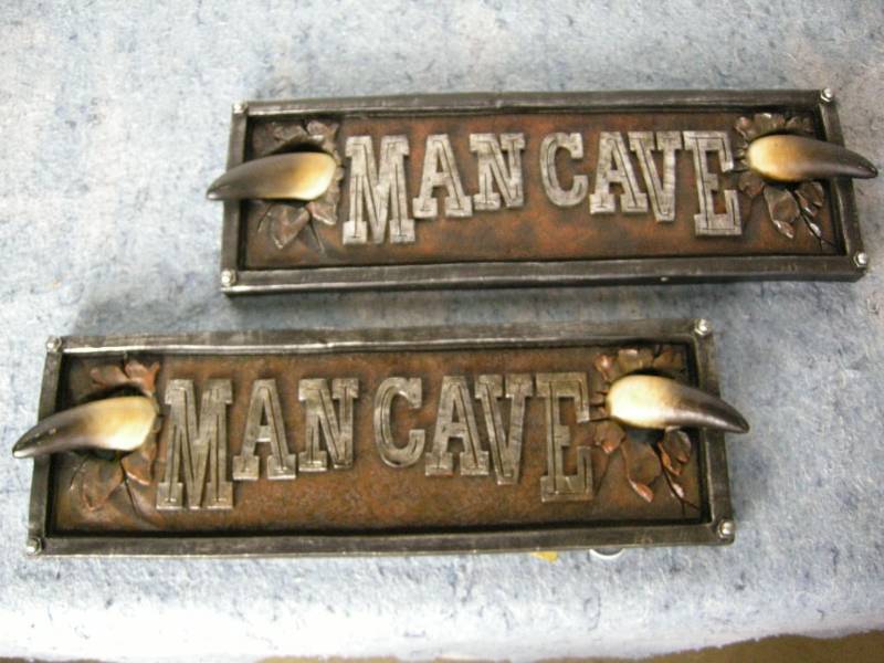 lot 75 image: 2 Man Cave Signs