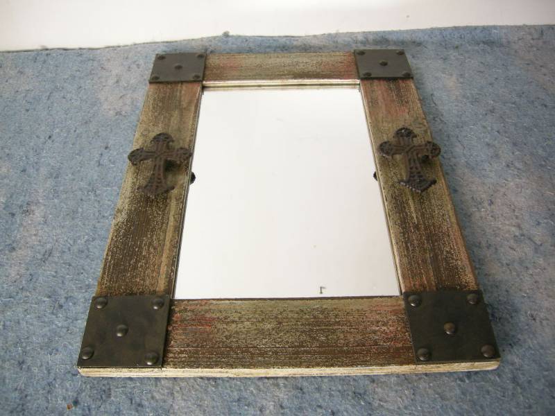 lot 77 image: Distressed Mirror
