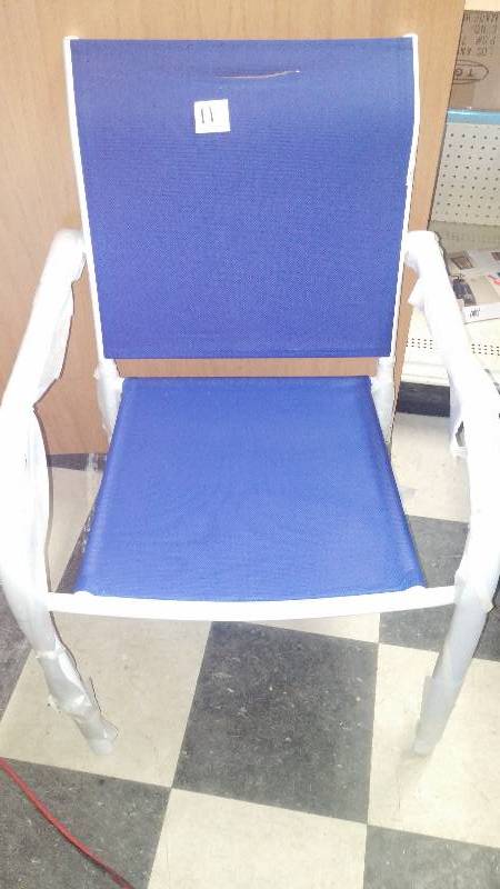 lot 11 image: Two Outdoor Mesh Chairs
