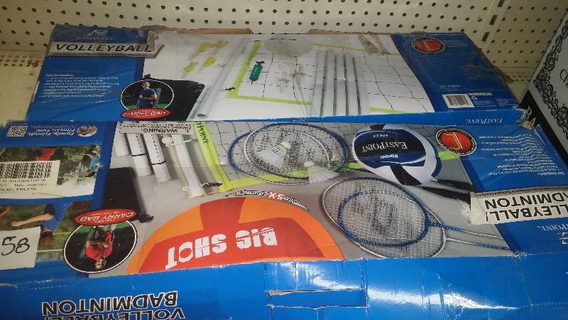 lot 58 image: Volleyball and VolleyballBadminton Set