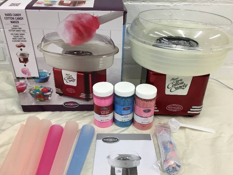 lot 51 image: Nostalgia  Retro Series Hard & Sugar Free Candy Cotton Candy Maker