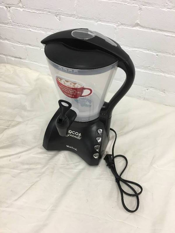 lot 52 image: West Bend CL400BG Cocoa Grande Drink Maker with Container, Black