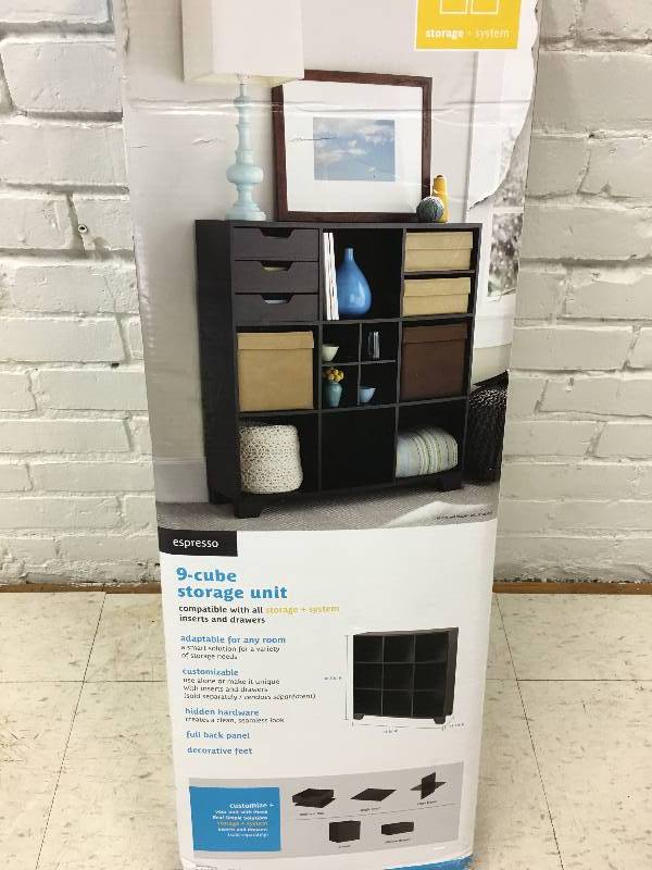 lot 134 image: real simple 9 cube storage unit
