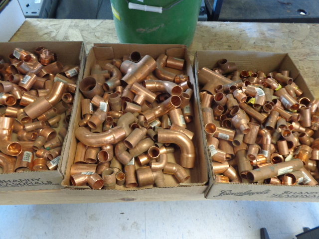 lot 47 image: Copper Pipe fittings