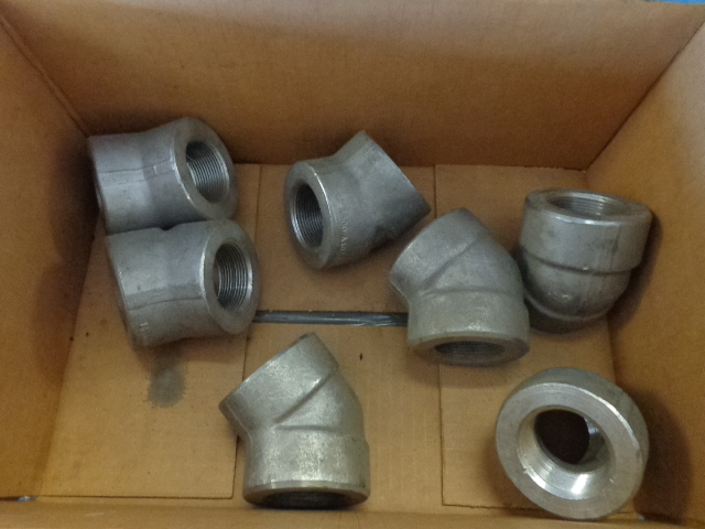 lot 59 image: Stainless Steel Pipe Fitting 45s