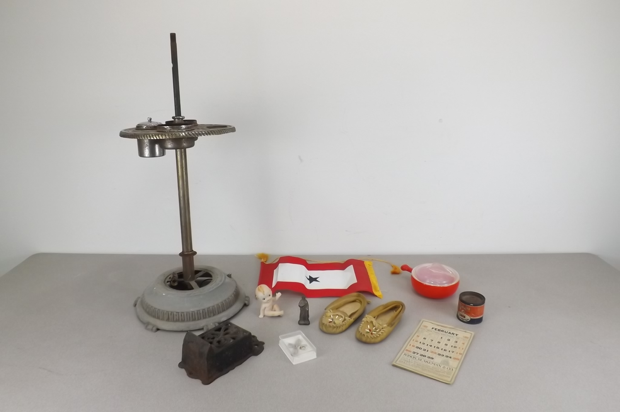 lot 32 image: Lot of Vintage Collectibles Kewpie, Match Safe, etc.