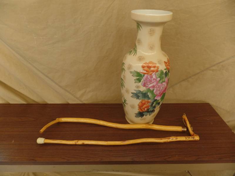 Vase And Walking Sticks