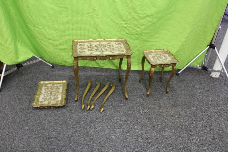 lot 8 image: Lot of (3) Tea Tables 1 Unassembled