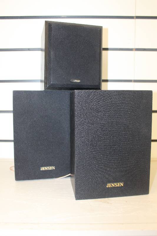 lot 72 image: Lot of (3) Jensen JHT805 Bookshelf Speakers