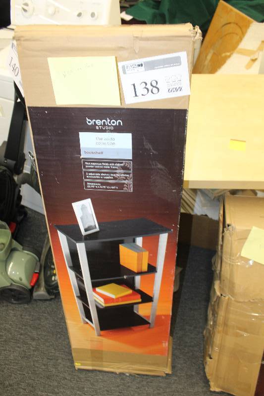 lot 138 image: Brenton Studio The Zaida Collection 2-Adjustable Shelf Bookshelf