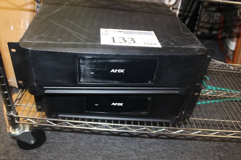 lot 133 image: Lot of (2) Electronics Including 1) AMX PLB-HUB2 Modular Expansion Frame AND 1) AMX PLB-AS16 16x16 Stereo Audio Switcher