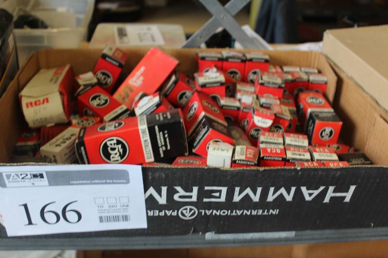 lot 166 image: Box Lot of Vintage RCA Electronic Tubes