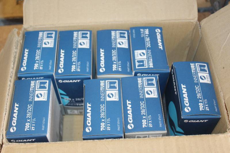 lot 248 image: Box Lot of Giant 27x1.25 Inner Tubes