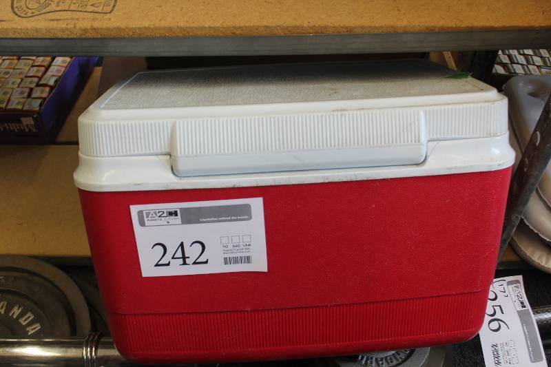 lot 242 image: Rubbermaid Cooler