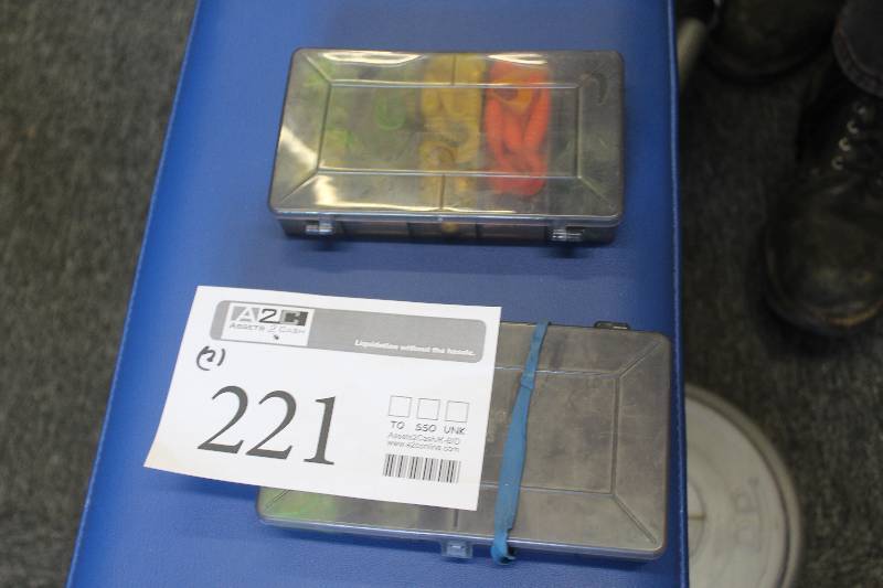 lot 221 image: Lot of (2) Organizer Boxes of Fishing Lures