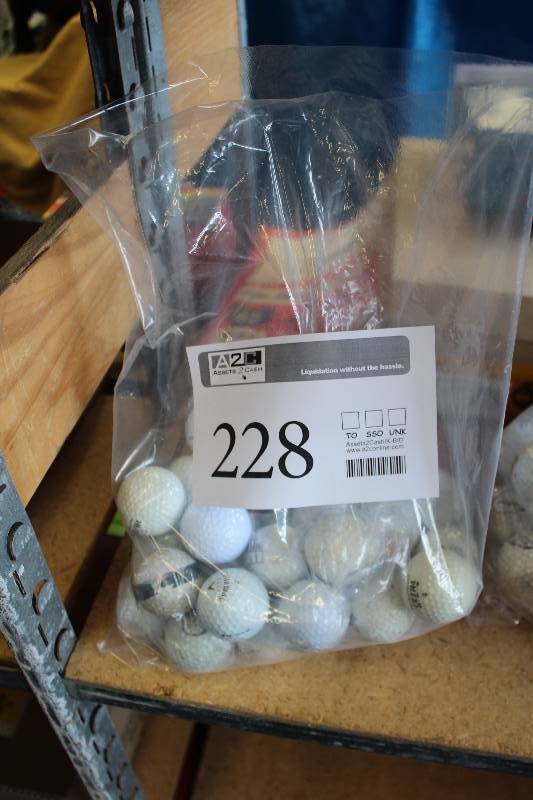 lot 228 image: Bag Lot of Golf Balls