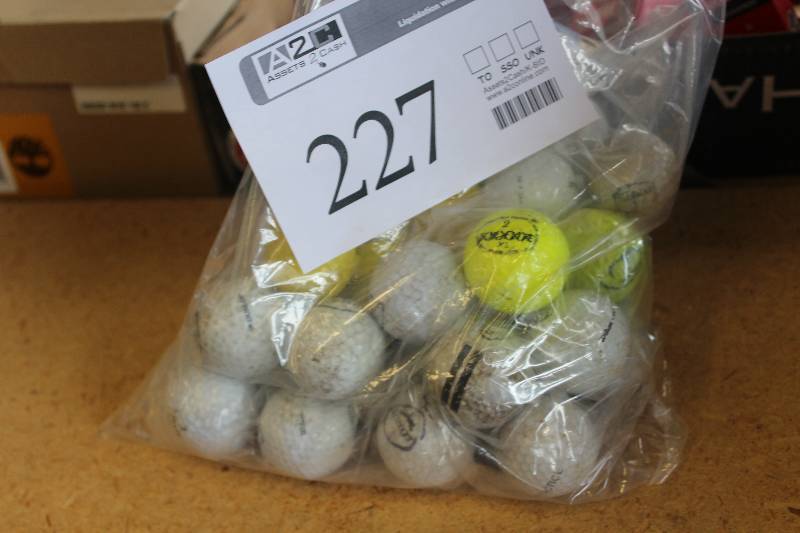 lot 227 image: Bag Lot of Golf Balls