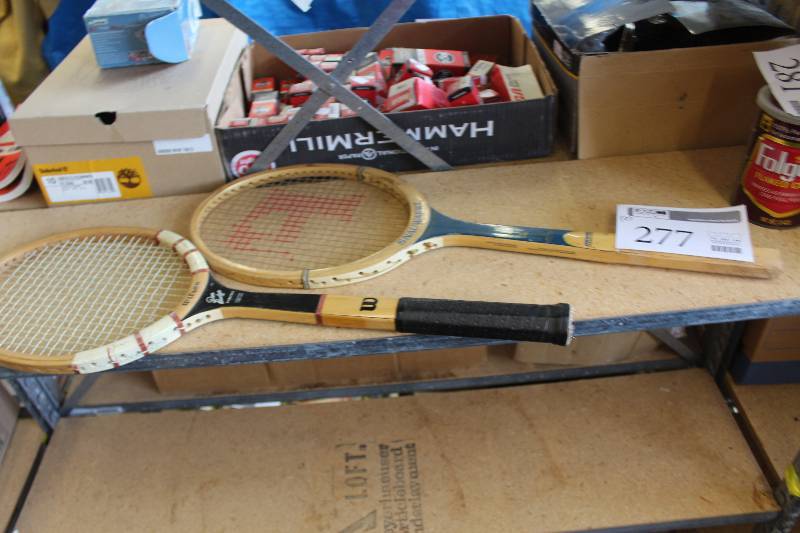lot 277 image: Lot of (2) Tennis Rackets Including 1) Wilson Don Budge Signature AND 1) Snauwart