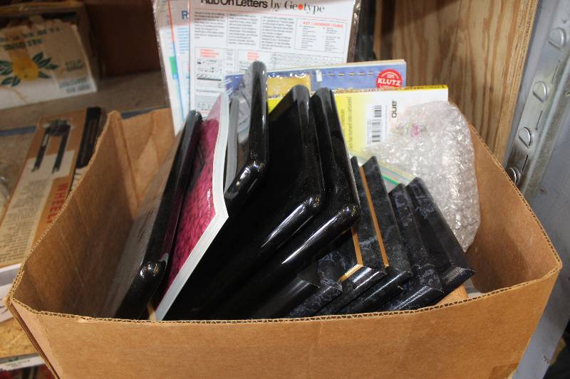 lot 297 image: Box Lot of Plaque Frames